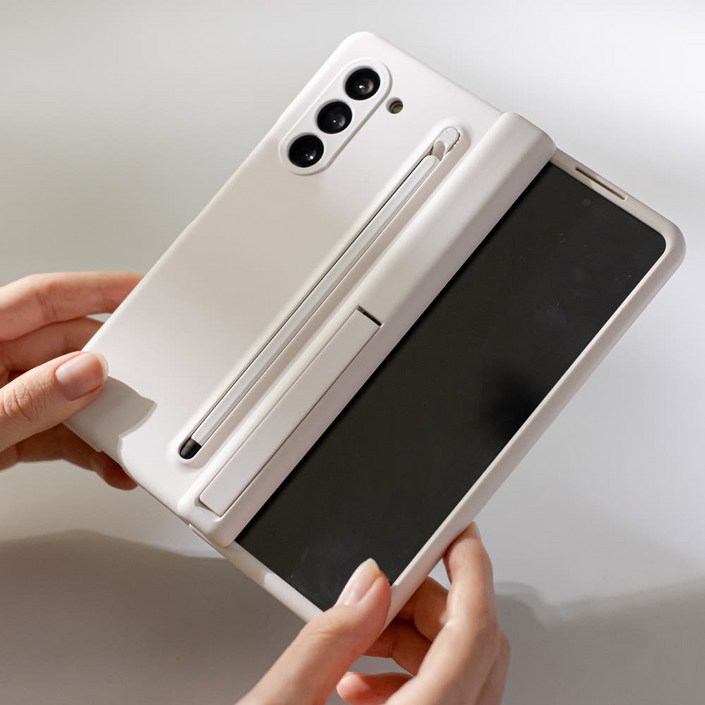 슈퍼쉘 S펜 수납 풀커버 힌지보호 스텐드 케이스