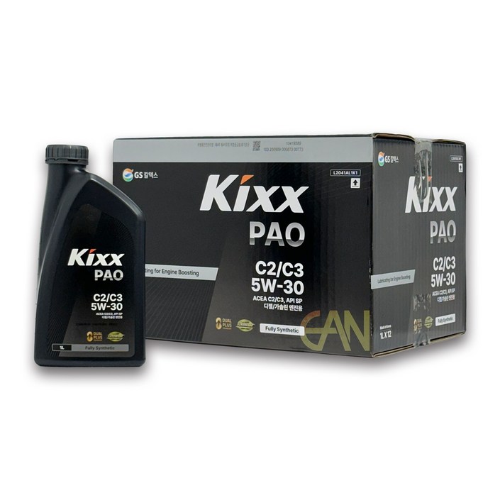 KIXX PAO C2 C3 5W30 1L 디젤, 12개, 5w30, 1L