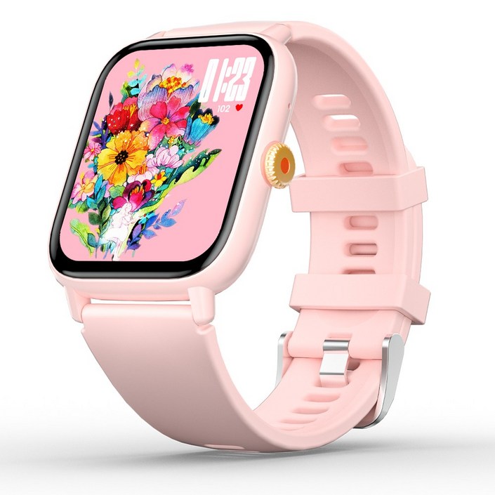 와피크 블루투스 통화 스마트워치 Z8 고화질 1.91인치, 핑크, 4.8cm, GPS  블루투스