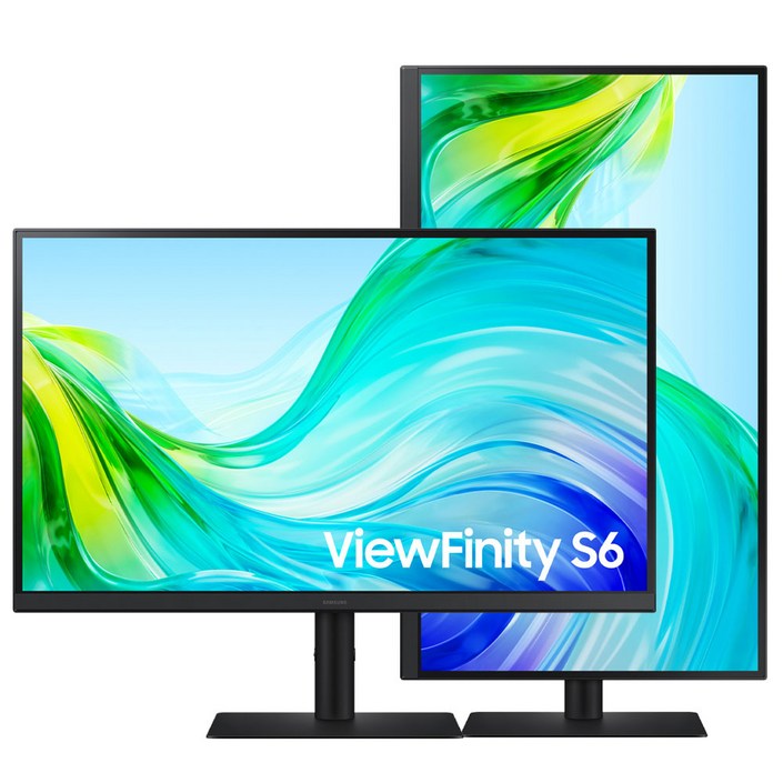 삼성전자 68.4cm 27인치 S27F610 뷰피니티 S6 QHD IPS 컴퓨터 모니터 LS27F610EAKXKR 피벗지원, S27F610, 68.4cm