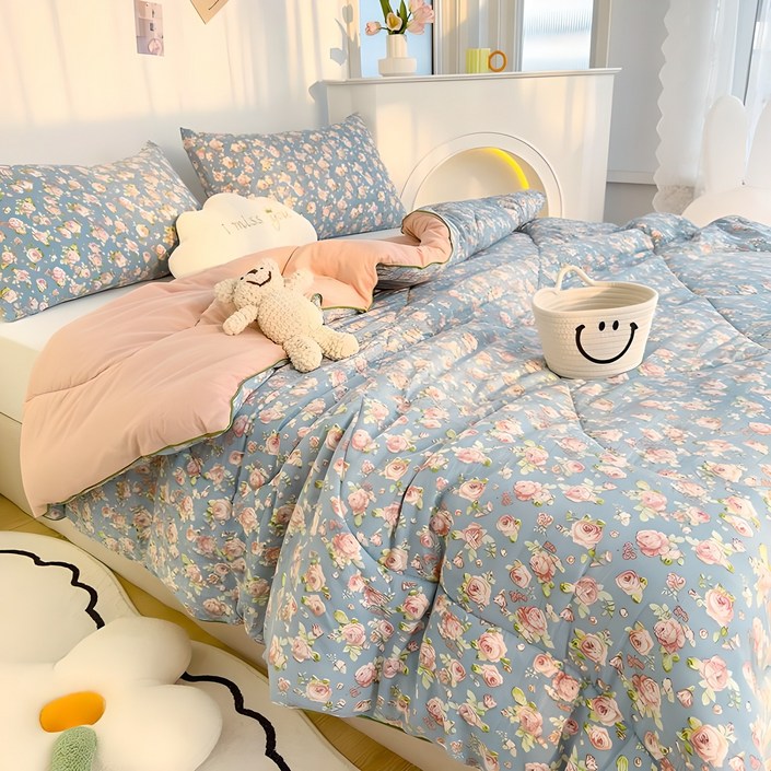 간절기 겨울용 데일리 양면 이불 워싱 항균 차렵 이불 2.5KG3KG