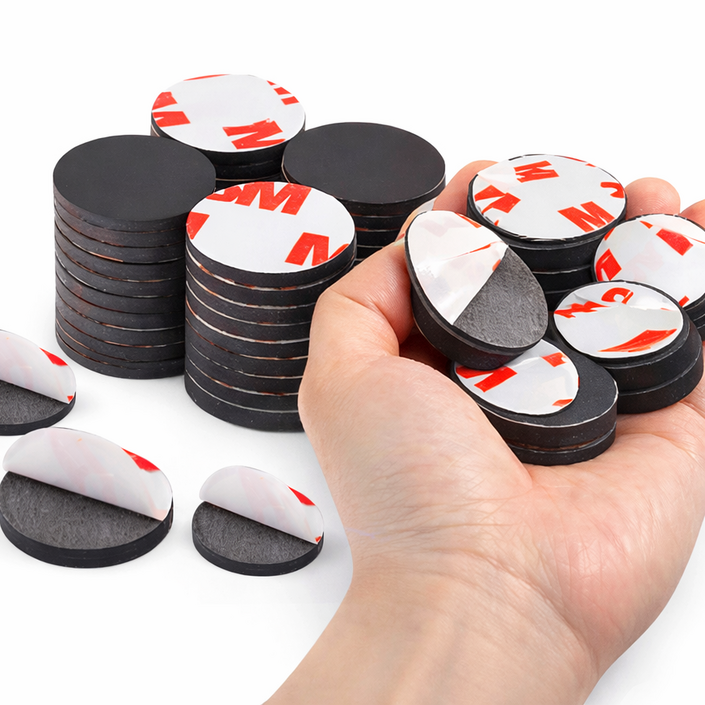 미룬토 붙이는 강력 접착 다용도 원형 자석 스티커  25mm x 2mm