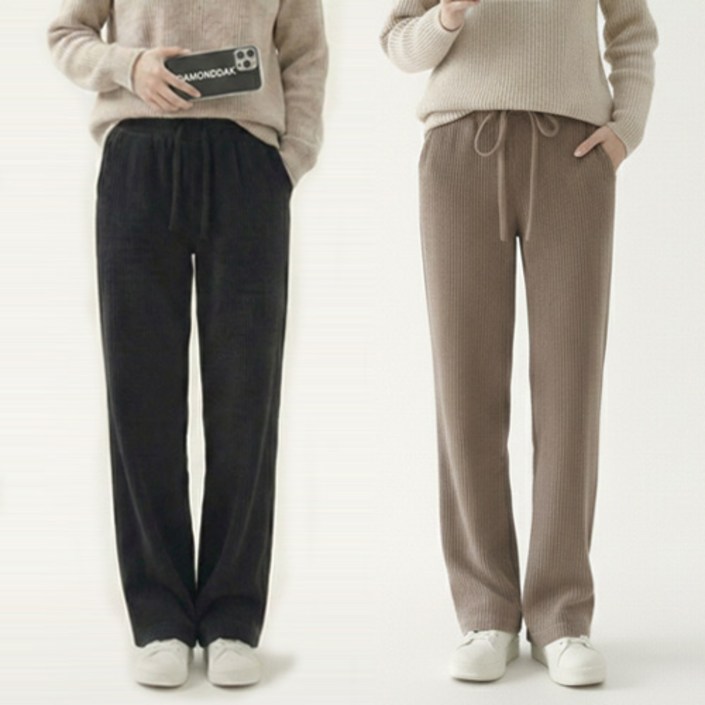 다몬딱 여성 골덴 코듀로이 팬츠 바지 여자