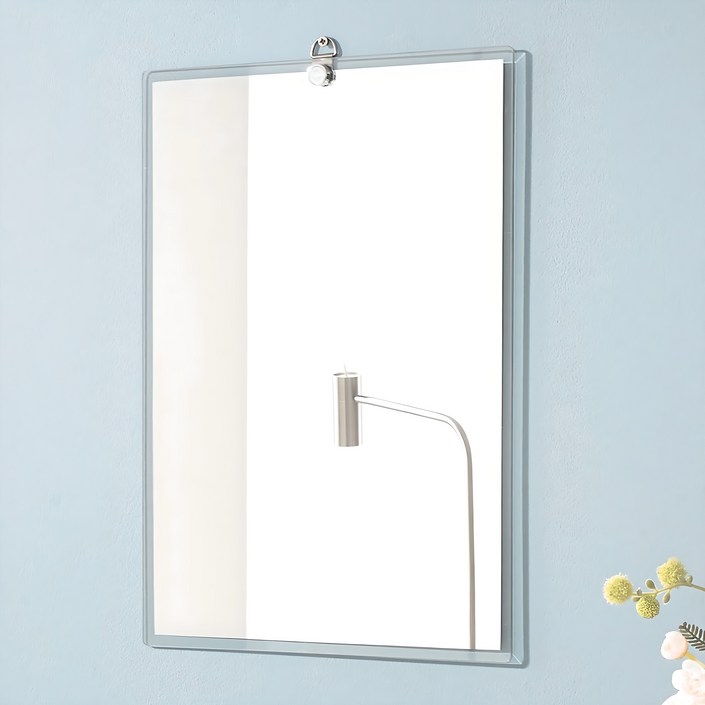 미소아이 심플 사각 욕실겸용 유리거울, 단일 색상