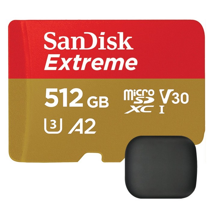 샌디스크 익스트림 마이크로 SD 카드 보관 케이스, 512GB