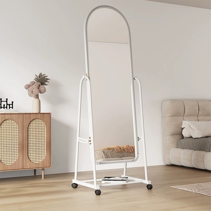 원트두 전신거울 이동형 거치 스탠드 수납 전신거울 1600