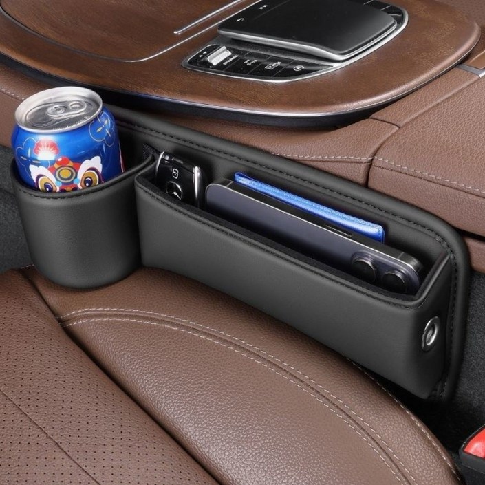 자동차 시트 틈새 수납 박스 차량용 사이드포켓 수납함 컵홀더형