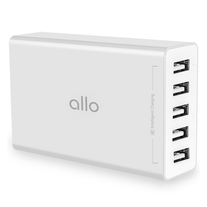 알로코리아 USB 5포트 2.4A 스마트 멀티 고속 충전기 UC401S