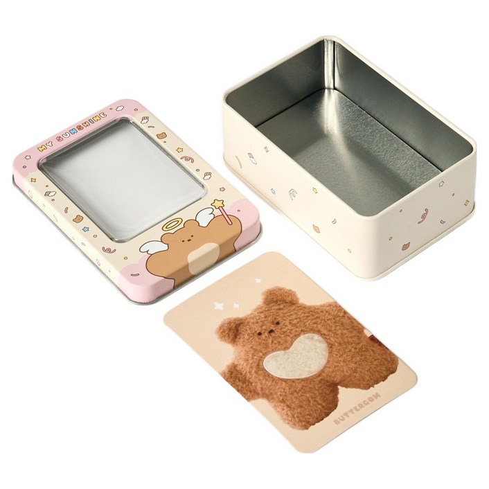 버터 모던하우스 버터샵 포토카드  틴케이스 세트, 버터곰, 1세트