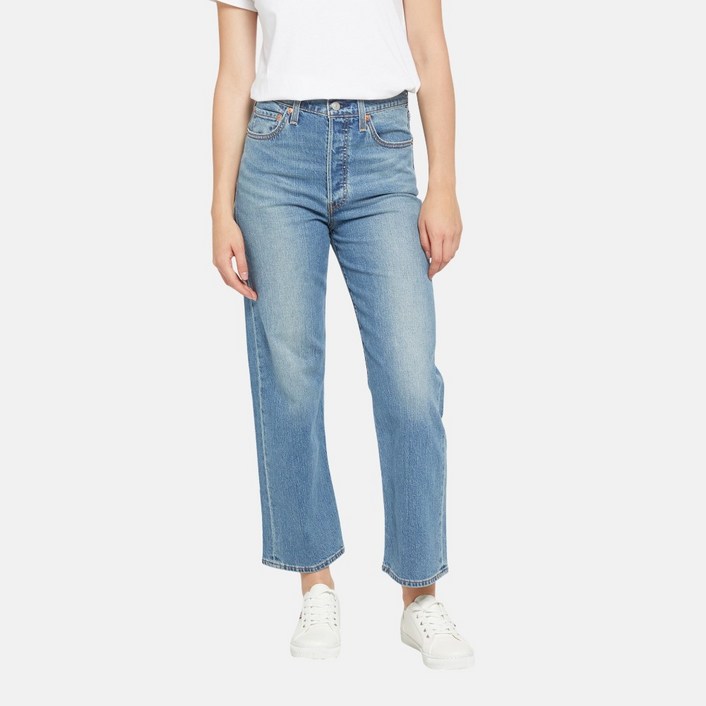 리바이스 여성용 립케이지 스트레이트 앵클 쿨 인바이트 진 726930230