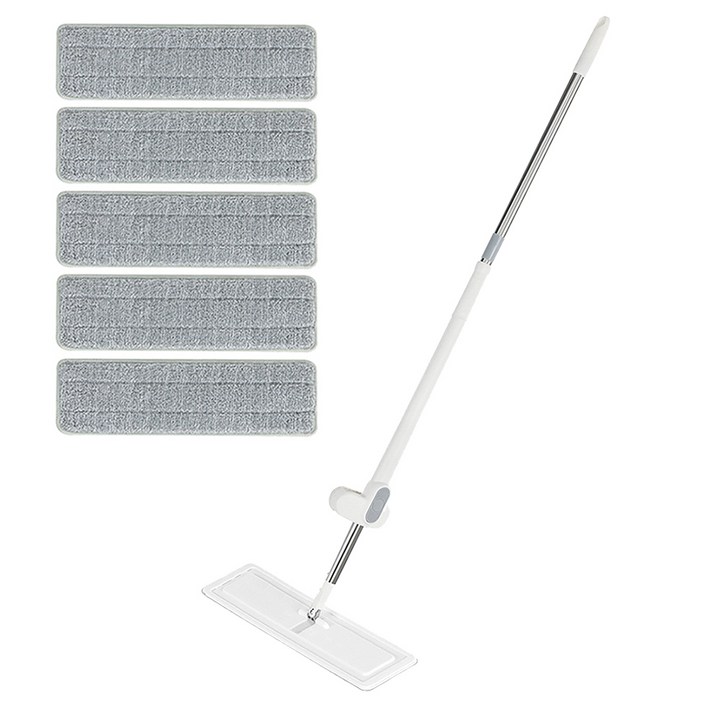코멧 홈 슬라이드 밀대걸레 + 극세사 패드 5장 세트