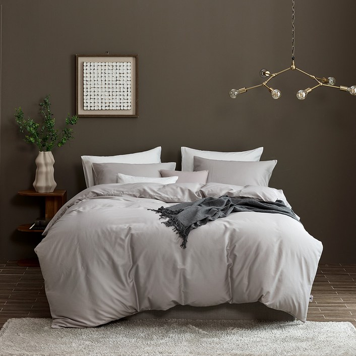 구스앤홈 폴란드 90 사계절용 구스 이불솜 800g + 호텔 이불커버 60수 면 + 베개 커버 세트