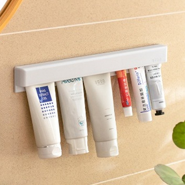 무식이네 정리왕 3M 벽부착 튜브클립 롱 치약걸이