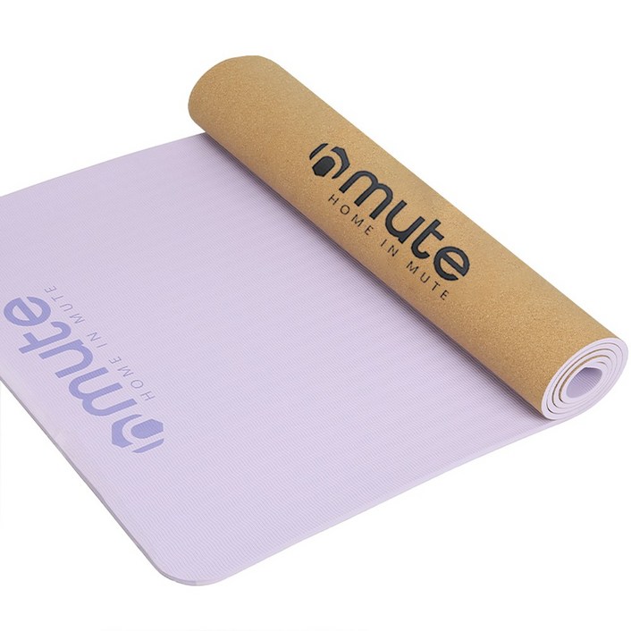 뮤트 TPE 천연 코르크 두꺼운 요가매트 미끄럼방지 매트