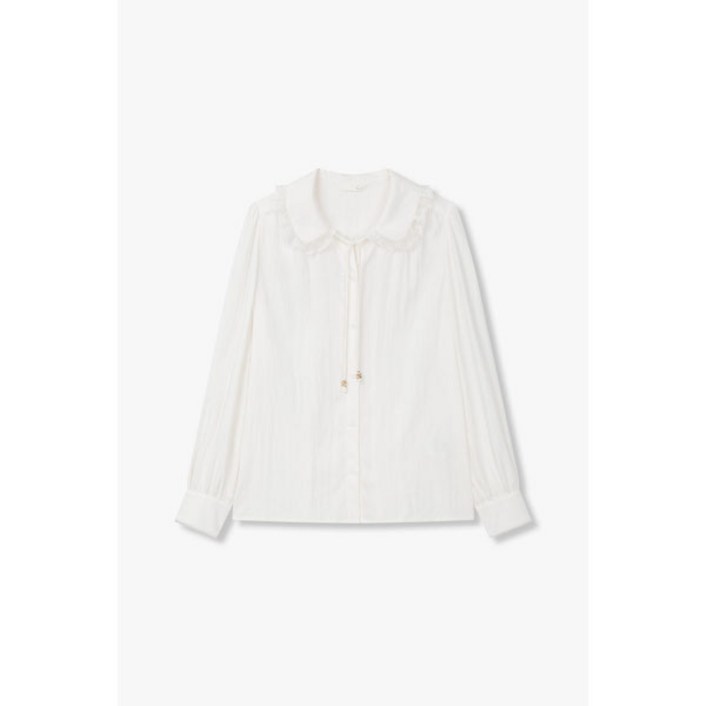 g-cut 지컷 (7214360204) 스트링 레이스 카라 블라우스