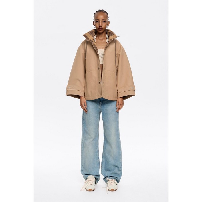 빔바이롤라 캐멀 트렌치코트 A라인