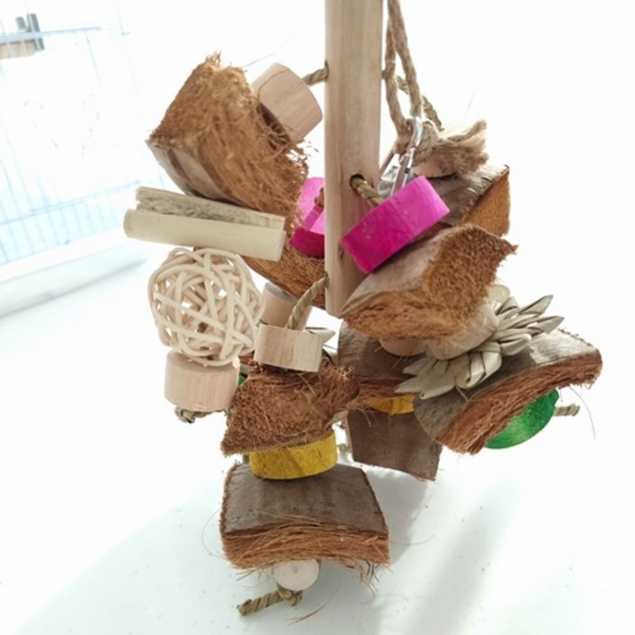 앵파크 앵무새 장난감 코코넛 주렁주렁