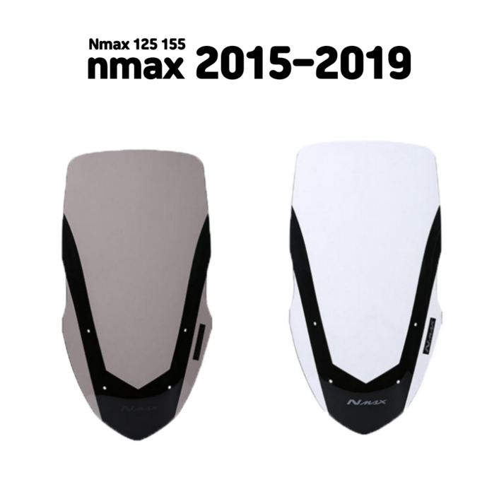 2015-2019 롱타입 윈드 스크린 NMAX125 NMAX155 오토바이 적용, 1개