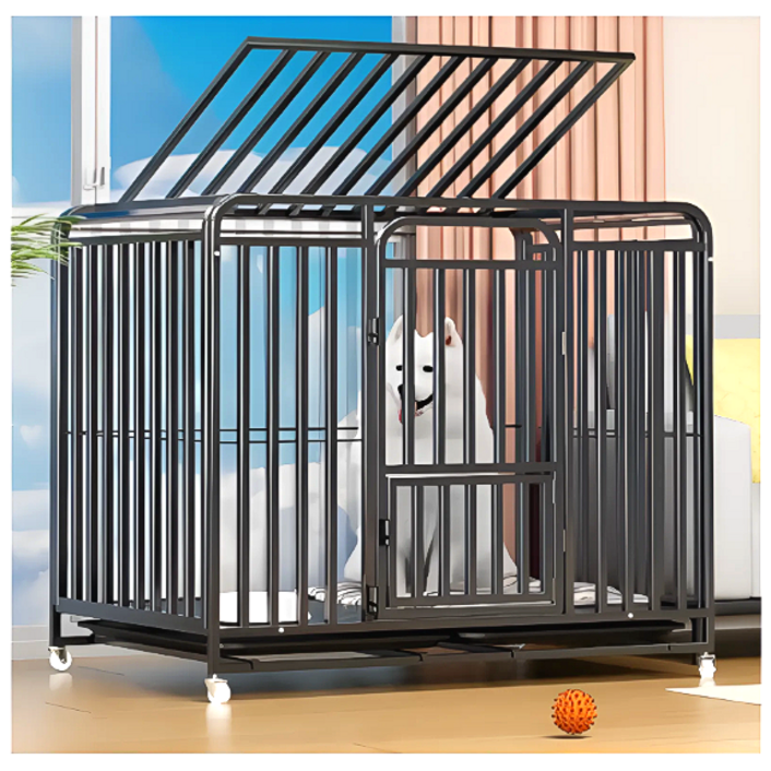 대형견 철장 케이지 대형견집 골든리트리버 사모예드 Big Dogs Metal Crate Cage 동물병원, 1개
