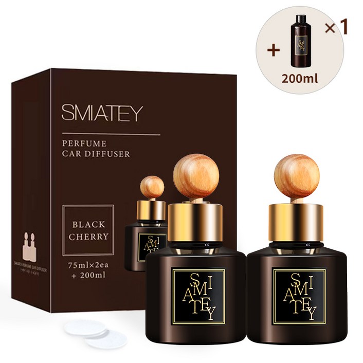 스미어티 프리미엄 퍼퓸 차량용 디퓨저 75ml 2p  200ml 리필
