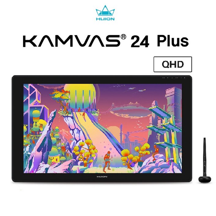 휴이온 KAMVAS 24 PLUS (2.5K) 24인치 QHD액정타블렛, Black