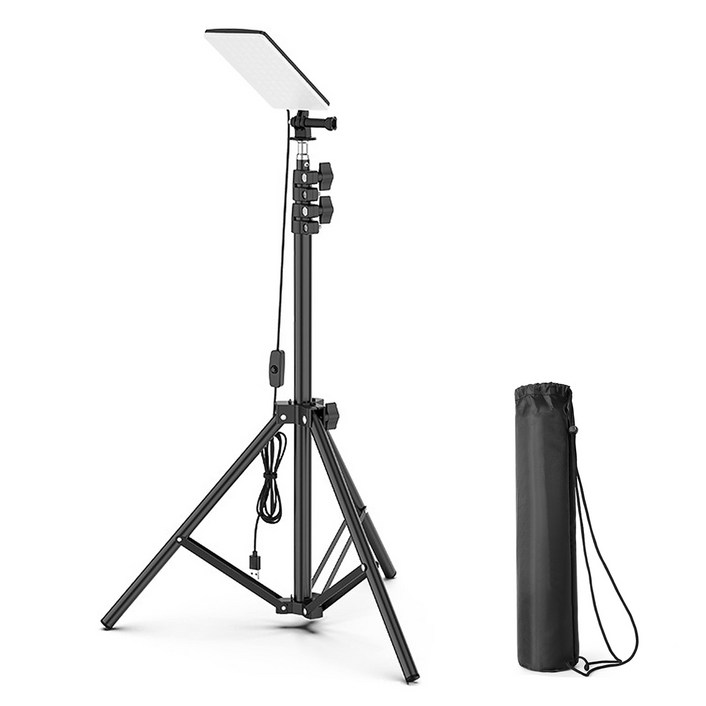 데일리쇼핑 스탠드 캠핑조명 LED 캠핑등거치대+LED랜턴+보관가방 USB조명 스탠드조명 캠핑 차박 낚시