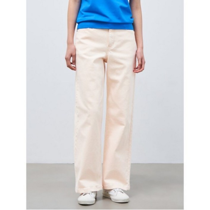 빈폴레이디스 와이드 롱 다잉 데님 팬츠 아이보리BF4321C510 217137