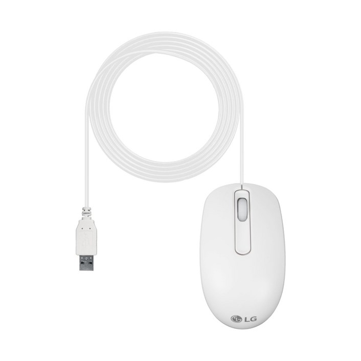 LG 정품 유선 마우스 화이트 AFW72969001