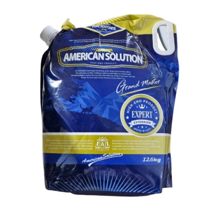 아메리칸솔루션 그랜드마스터 프리미엄 대용량 벤토나이트 고양이모래