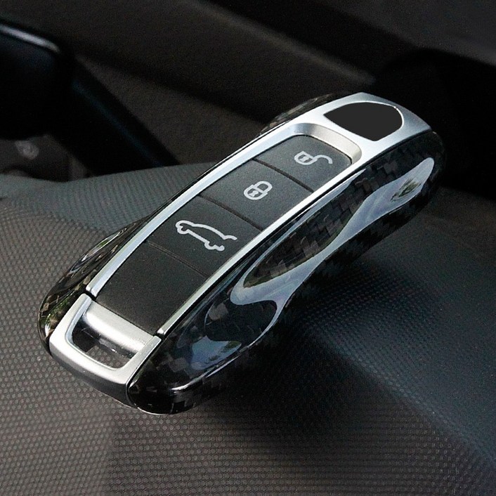 타이칸 마칸 카이엔 718 911 키케이스 카본 키커버 호환 용품, 01. 포르쉐 키케이스 신형타입 레드카본