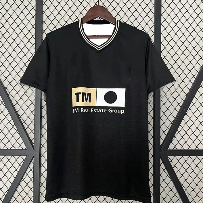 2425 여름 남자 축구 티셔츠 팬 기념 스포츠 탑 트레이닝 복 발렌시아 캐주얼