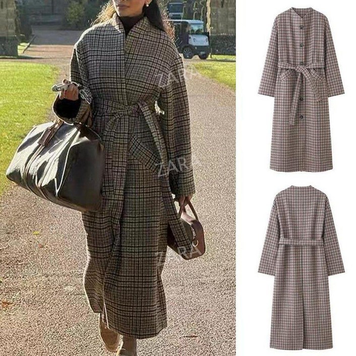 자라 겨울 신상 레트로  롱코트 재킷 2025