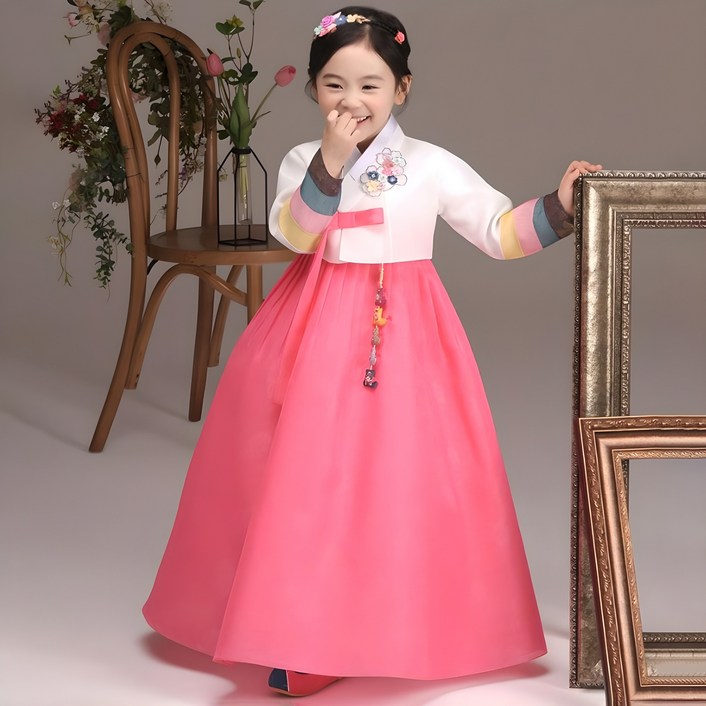 더예한복 351 나리앵두 여아한복