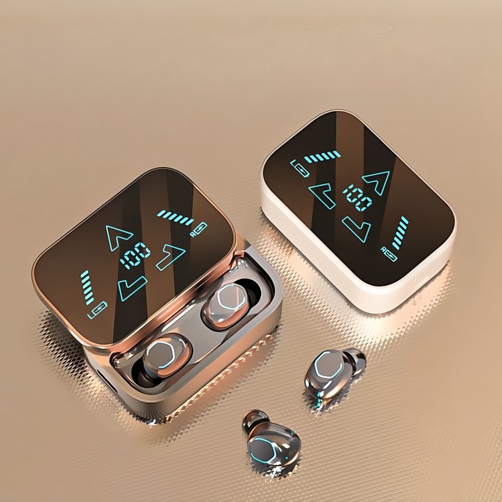 무선 블루투스 이어폰 노이즈캔슬링 고음질 통화 방수 무선 블루투스 5.3 저지연 게이밍 무선 이어폰