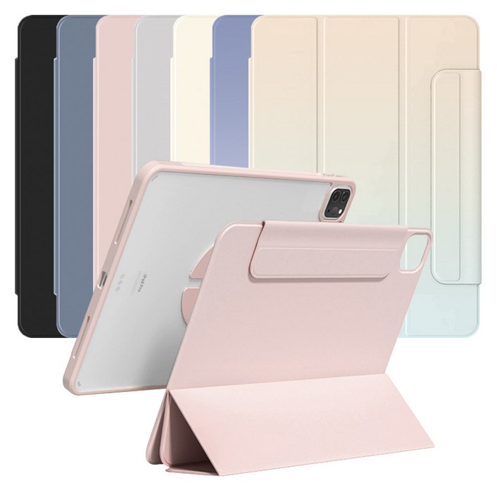 태블리스 마그네틱 분리형 듀얼 커버 아이패드 케이스 IL14, 퍼플라벤더, 1개