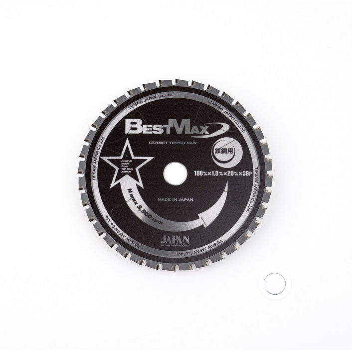 맥스기어 베스트맥스 7인치 BM180S MG180 일본 원형톱날 180mm 36P 1.8T 내경 2019mm, 1개 맥스기어 베스트맥스 7인치 BM180S MG180 일본 원형톱날 180mm 36P 1.8T 내경 2019mm, 1개