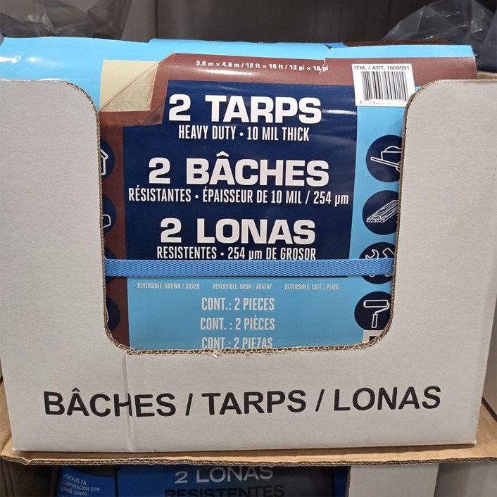 코스트코 다용도방수덮개 3.6M X 4.8M 2PK