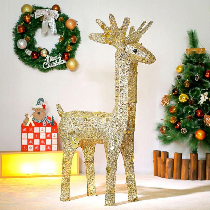 대형 루돌프 LED 사슴 장식 110cm 철제트리 성탄절