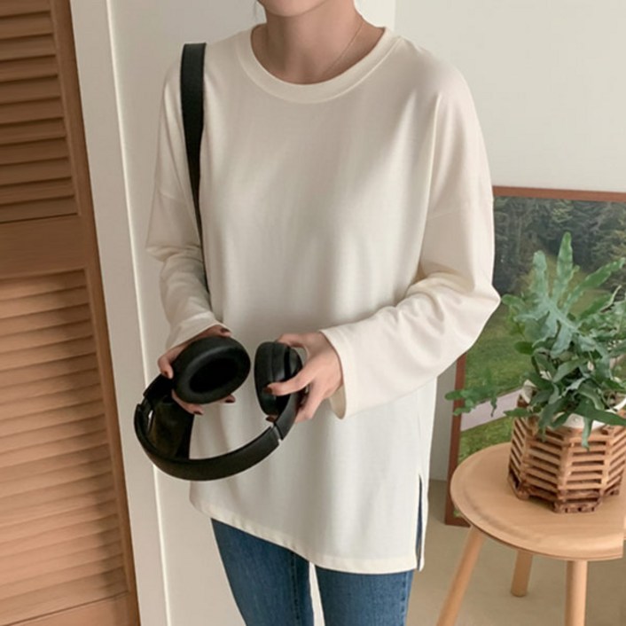 마이쏭 여성 기모티 레이어드 속기모 데일르루즈핏트임롱티기모