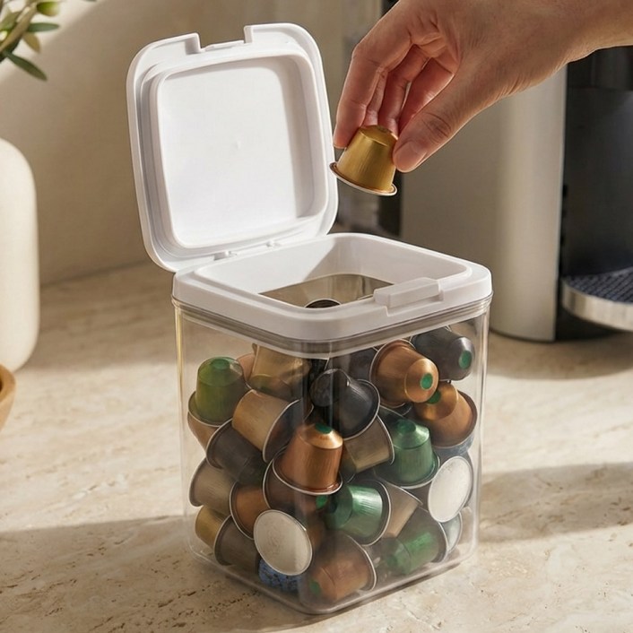 템픽 원터치 커피 캡슐 보관함 디스펜서