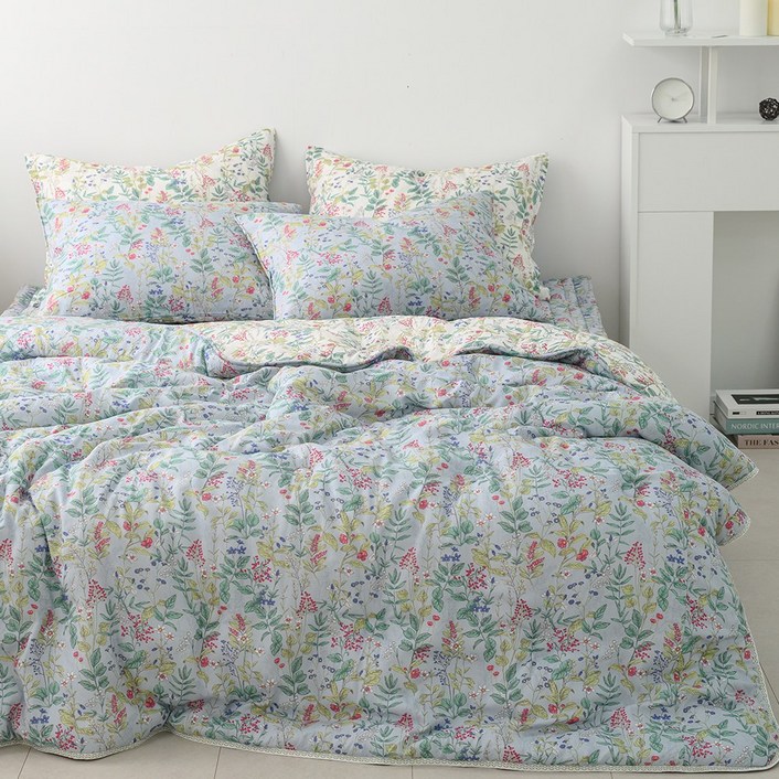 모달이불 플라워패턴 알러지케어 고밀도 모달 100% SS Q 사계절침구