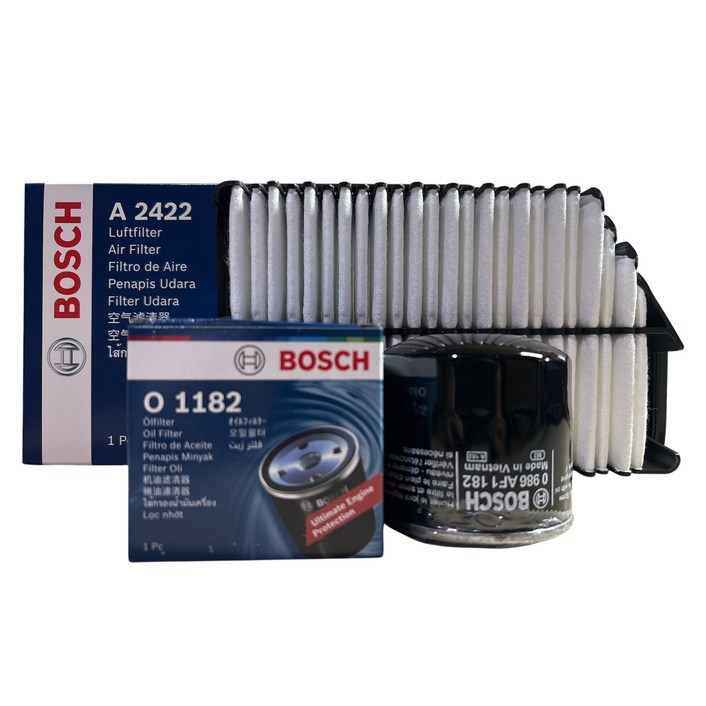 보쉬 엔진오일교환 필터 셋트 아반떼 MD 1.62.0 GDI 오일필터에어필터 O1182A2422, 단일상품, 1개
