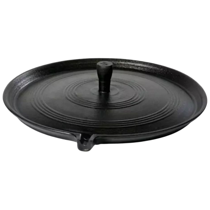 캠빌리지 주물 솥뚜껑 고기 불판 캠핑용 가정용 삼겹살 구이판 업소용 국내제작, 1개, 30cm