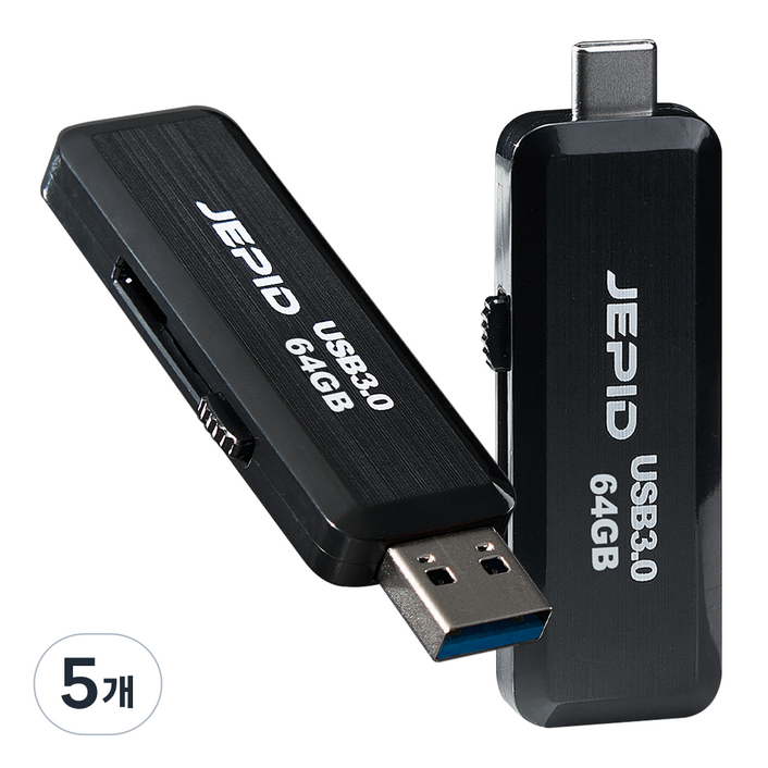 제피드 USB 메모리 3.0 C타입, 5개, 64GB