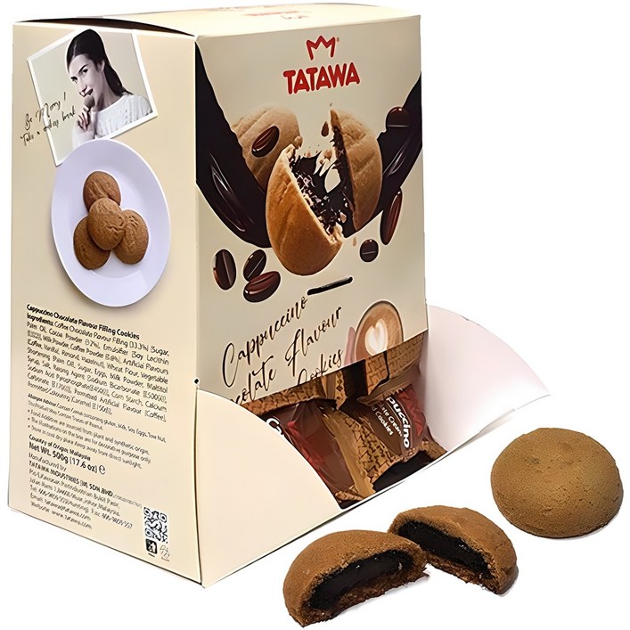 타타와 카푸치노 초콜릿맛 필링 쿠키 50p