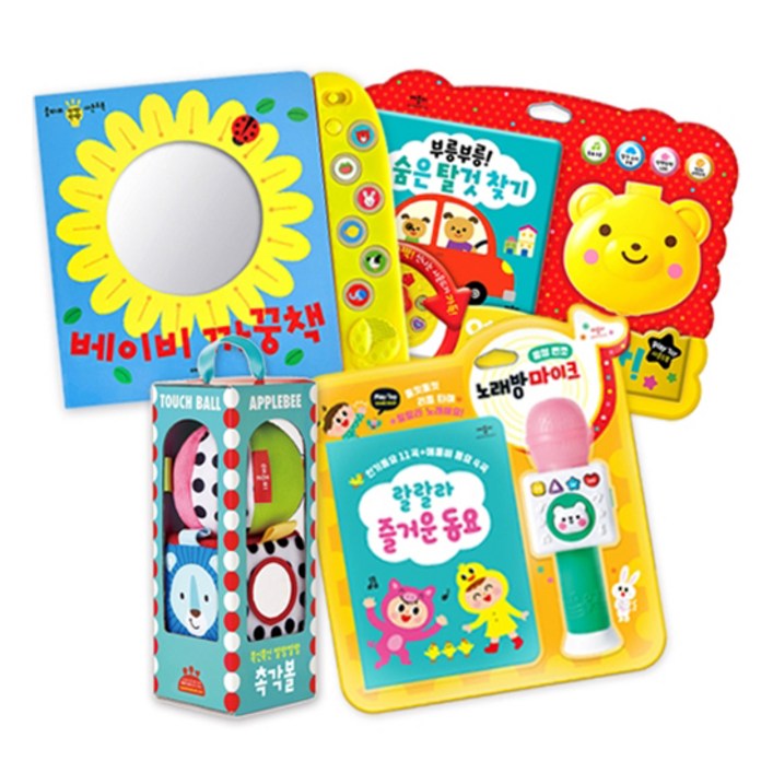신생아부터 촉감 오감발달 사운드북 세트
