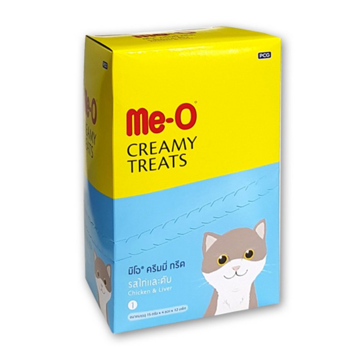 MeO 고양이 크리미 짜먹는 간식, 치킨 리버, 60g, 96개