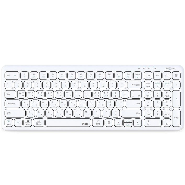 아이노트 멀티 페어링 충전식 블루투스 무선 일반형 키보드
