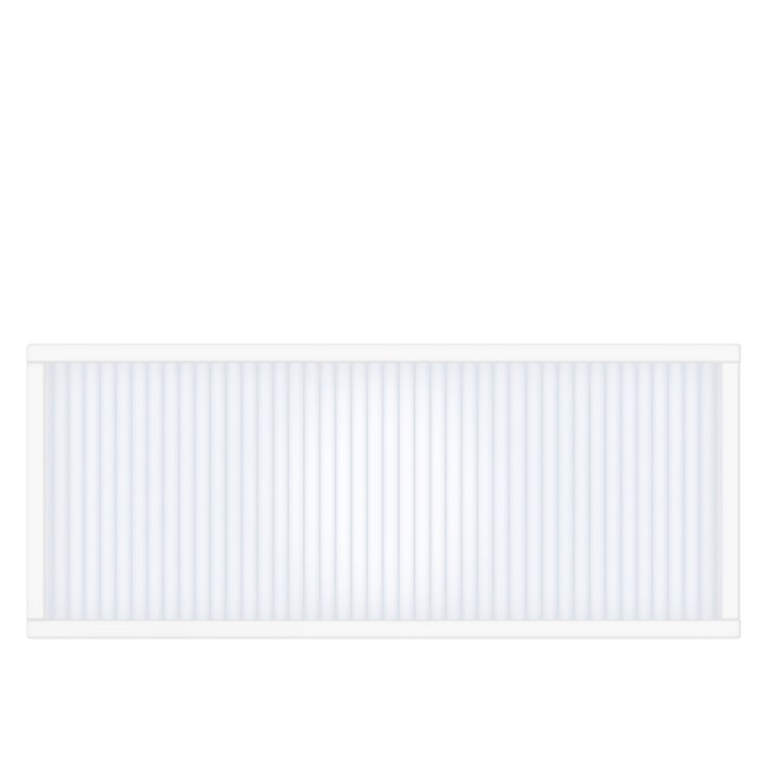 타공판닷컴 클리어 아일랜드 폴리카보네이트 파티션 세로 800 x 120 x 300 mm, 화이트프레임, 오팔화이트패널