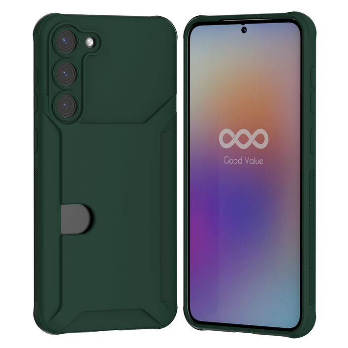 굿밸류 컬러핏 카메라 보호 카드 2장 수납 휴대폰 케이스